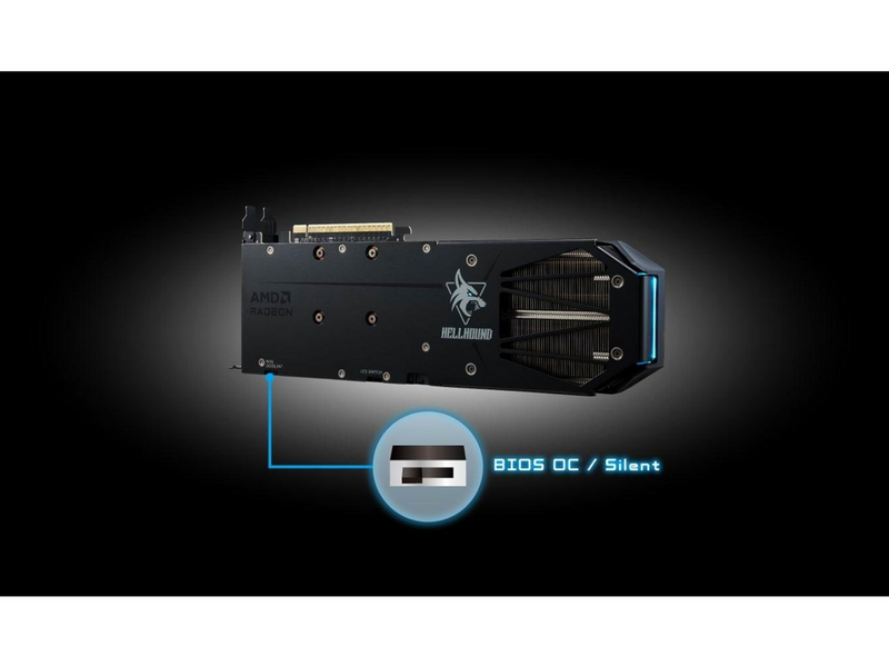 PowerColor Radeon RX 9060 XT Hellhound OC - 16GB GDDR6 RAM - Grafikkarte