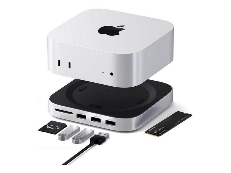 Satechi Mac Mini M4 Stand & Hub with SSD Enclosure