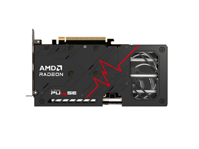 Sapphire Radeon RX 9060 XT Pulse OC - 16GB GDDR6 RAM - Grafikkarte