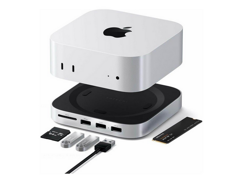 Satechi Mac Mini M4 Stand & Hub with SSD Enclosure