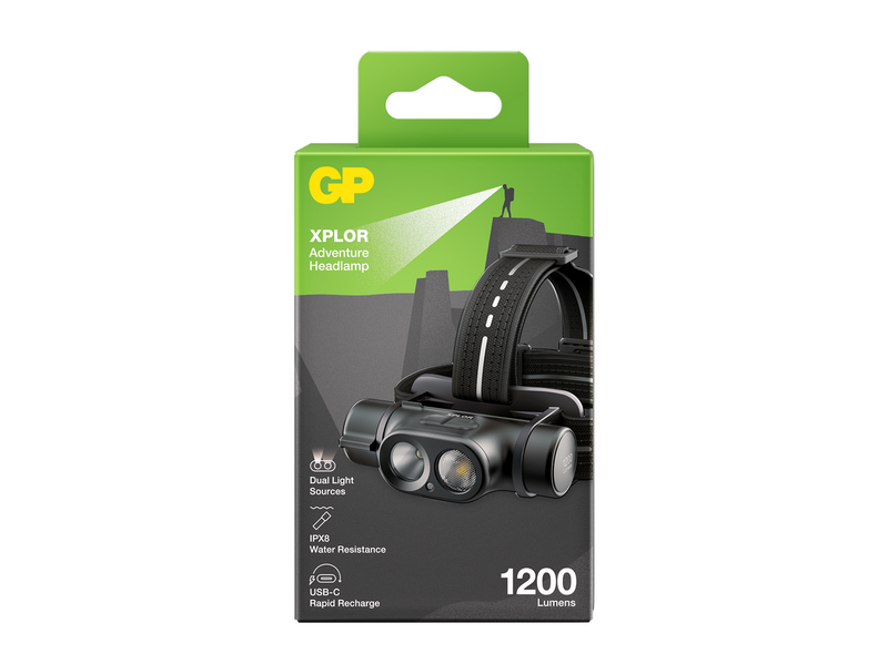 GP XPLOR Headlamp PHR19 1200 lm