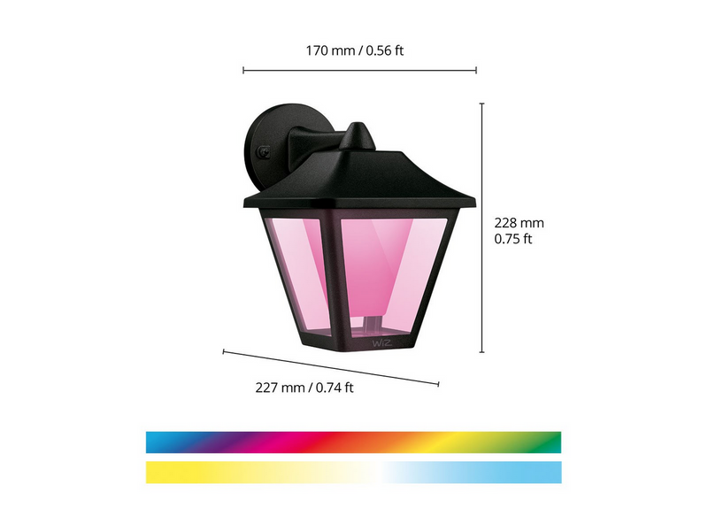 WiZ Smart Outdoor Wall Light Classic