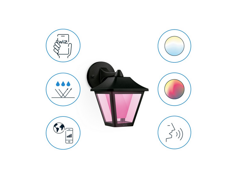 WiZ Smart Outdoor Wall Light Classic