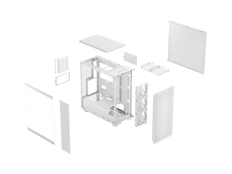 Fractal Design Epoch White TG - Gehäuse - Miditower - Weiß