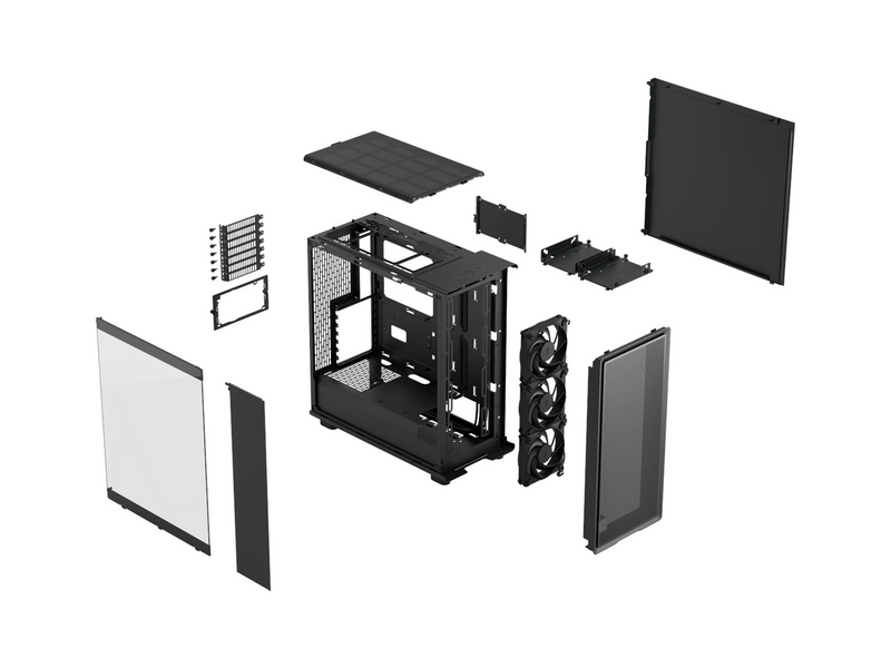 Fractal Design Epoch Black TG - Gehäuse - Miditower - Schwarz