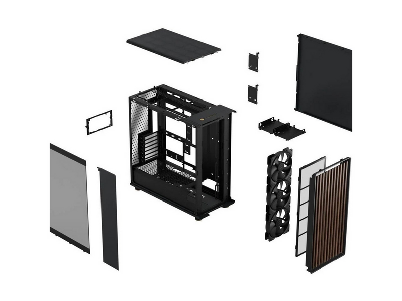 Fractal Design North XL RC Black TG Dark - Gehäuse - Miditower - Schwarz