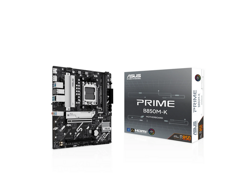 ASUS PRIME B850M-K Mainboard - AMD B850 - AMD AM5 - DDR5 RAM - Micro-ATX