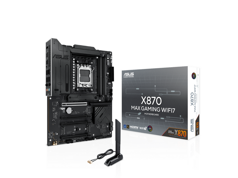 ASUS X870 MAX GAMING WIFI7 Mainboard - AMD X870 - AMD AM5 - DDR5 RAM - ATX