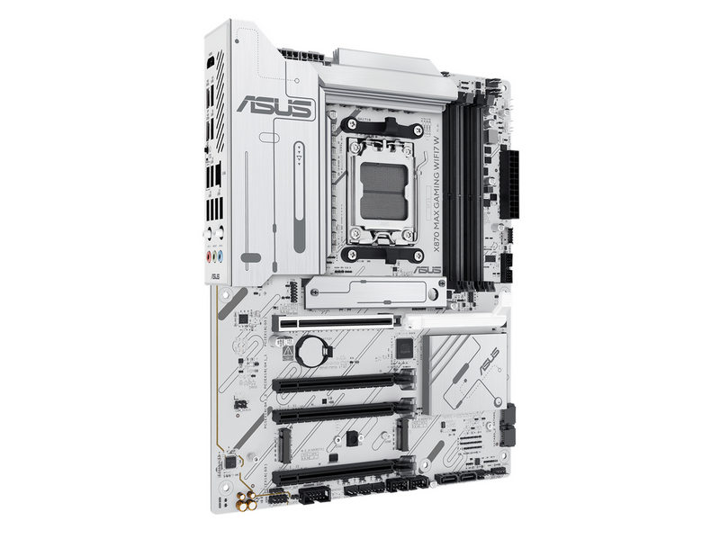 ASUS X870 MAX GAMING WIFI7 WHITE Mainboard - AMD X870 - AMD AM5 - DDR5 RAM - ATX