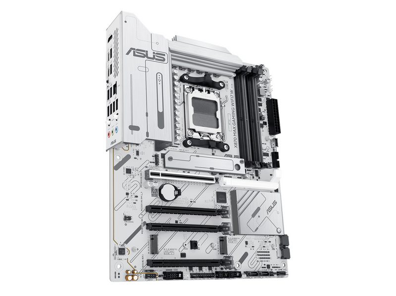 ASUS X870 MAX GAMING WIFI7 WHITE Mainboard - AMD X870 - AMD AM5 - DDR5 RAM - ATX