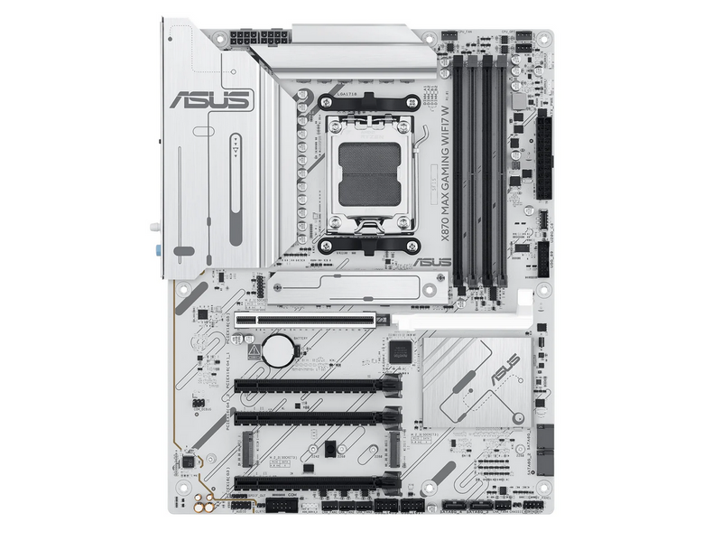ASUS X870 MAX GAMING WIFI7 WHITE Mainboard - AMD X870 - AMD AM5 - DDR5 RAM - ATX