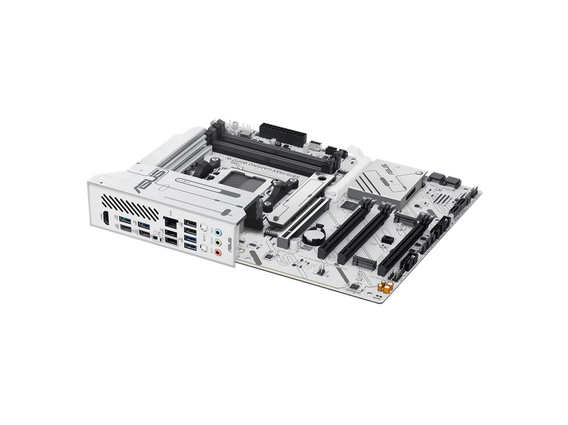 ASUS X870 MAX GAMING WIFI7 WHITE Mainboard - AMD X870 - AMD AM5 - DDR5 RAM - ATX