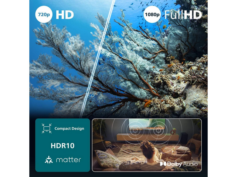 Philips 32" Flachbild TV LCD 1080p (Voll HD) LED TV - 32PFS6000