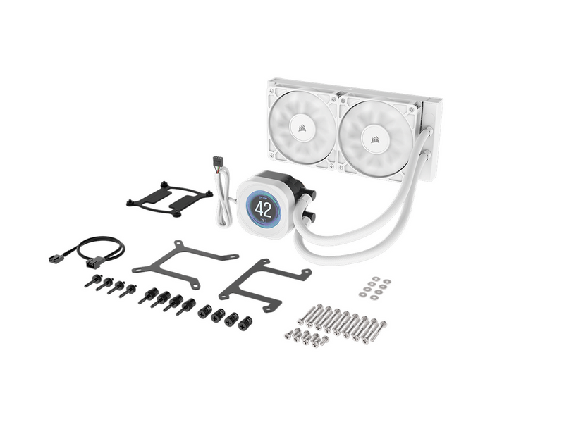 Corsair NAUTILUS 240 LCD White - CPU-Wasserkühlung - Max 36 dBA
