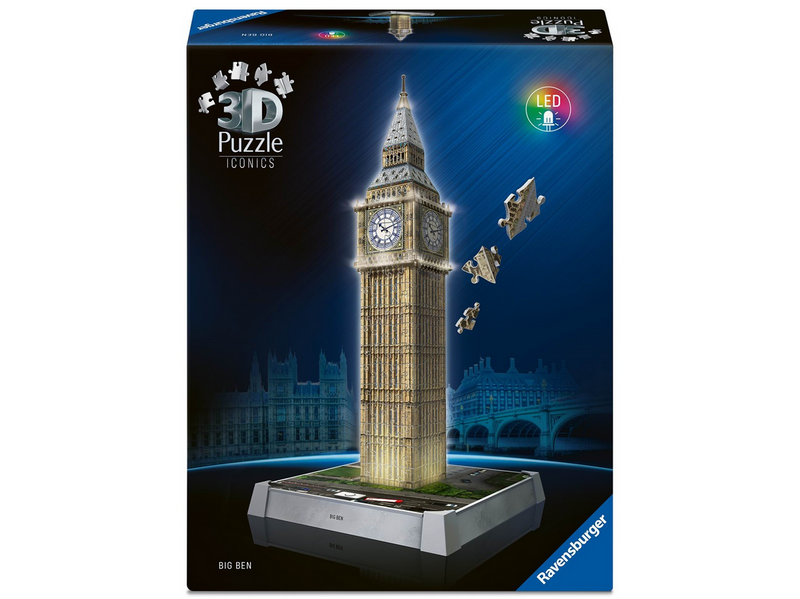 Ravensburger Iconics: Big Ben - mit Licht 3D Puzzle