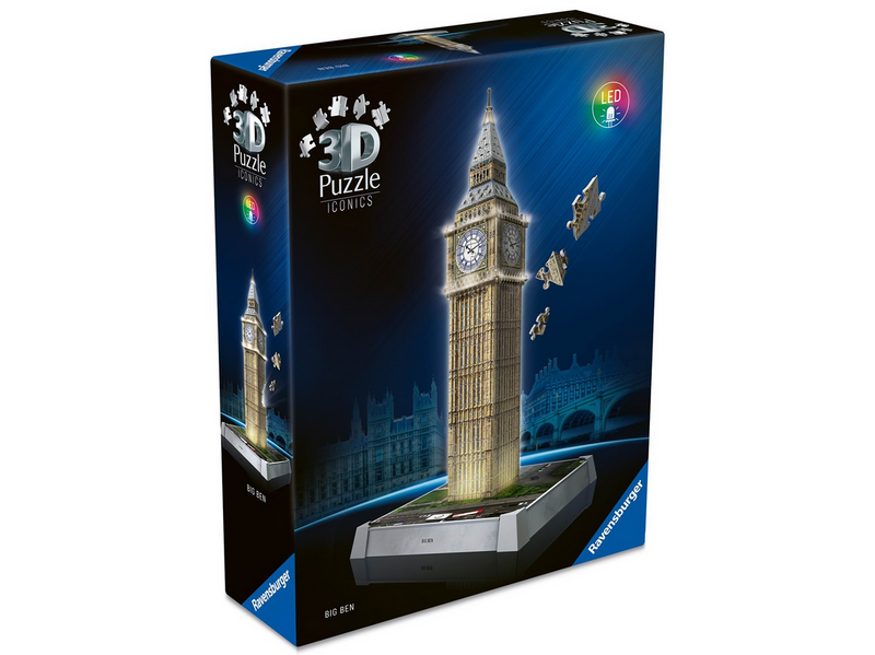 Ravensburger Iconics: Big Ben - mit Licht 3D Puzzle