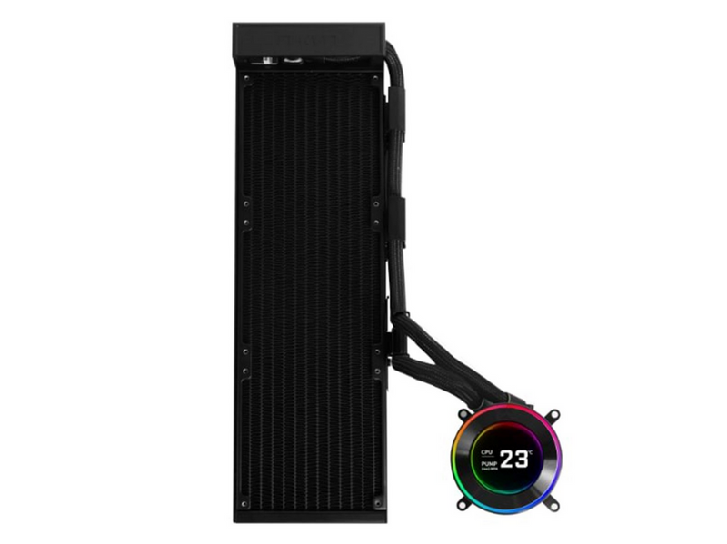 Lian Li Hydroshift II LCD-C 360 fanless Black - CPU-Wasserkühlung - Max 28 dBA