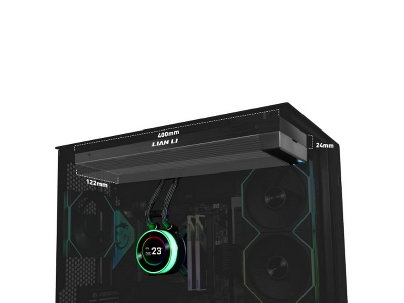 Lian Li Hydroshift II LCD-C 360 fanless Black - CPU-Wasserkühlung - Max 28 dBA