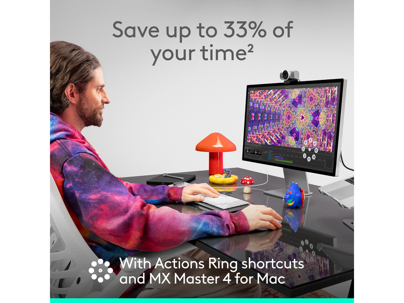 Logitech MX Master 4 for MAC (Space Black) - Ergonomische Maus (Schwarz)