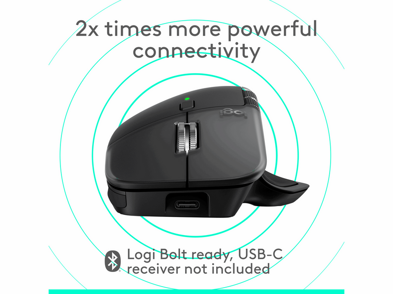 Logitech MX Master 4 for MAC (Space Black) - Ergonomische Maus (Schwarz)