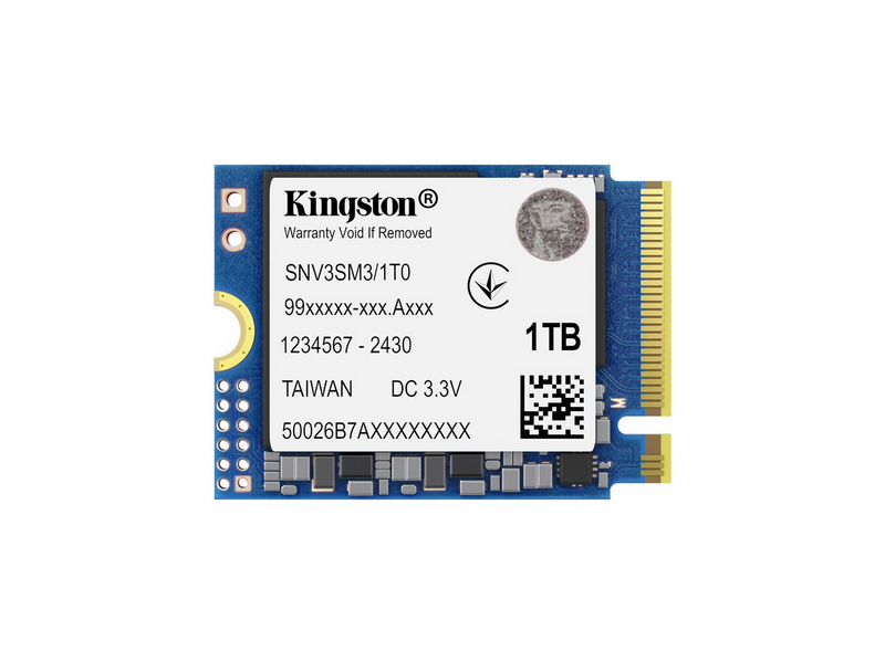 Kingston NV3 SSD - 1TB - PCIe 4.0 - M.2 2230
