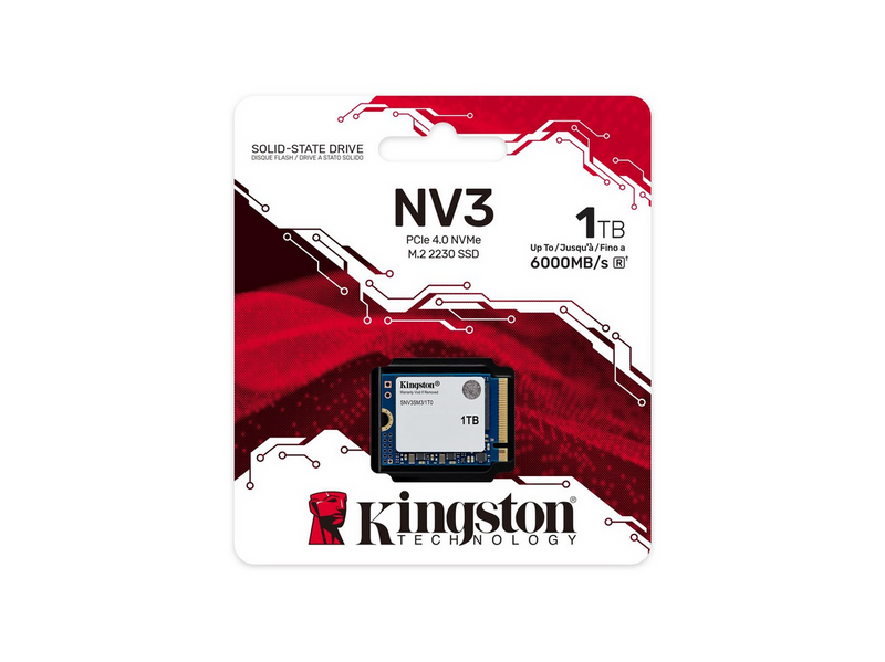Kingston NV3 SSD - 1TB - PCIe 4.0 - M.2 2230