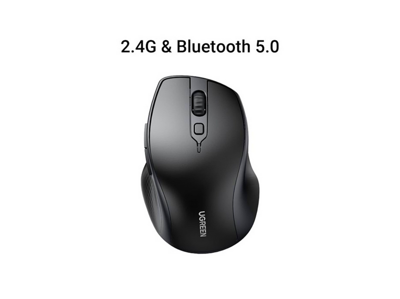 UGREEN Ergonomic Wireless Mouse - Maus (Schwarz)
