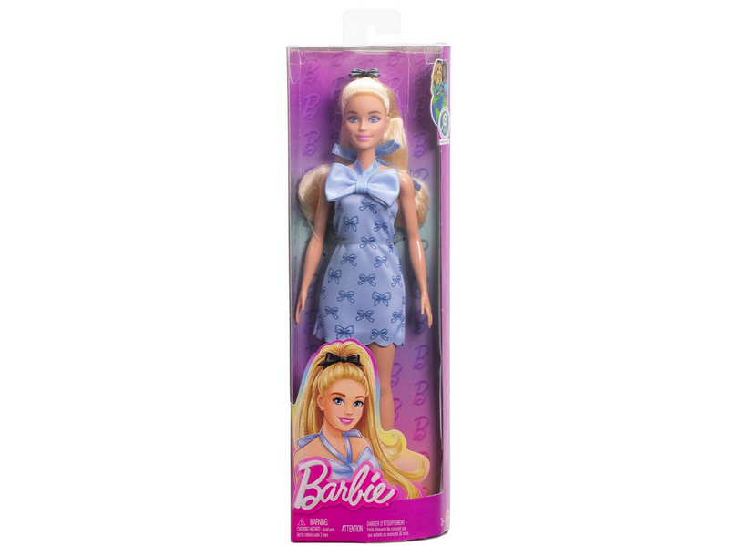Barbie Fashionista Puppe blaue Schleifen