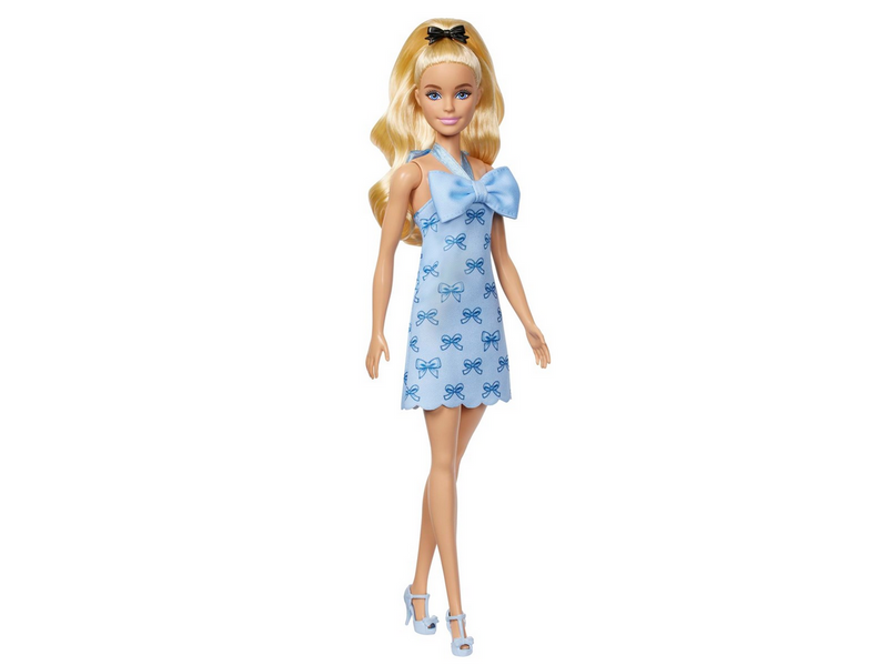 Barbie Fashionista Puppe blaue Schleifen