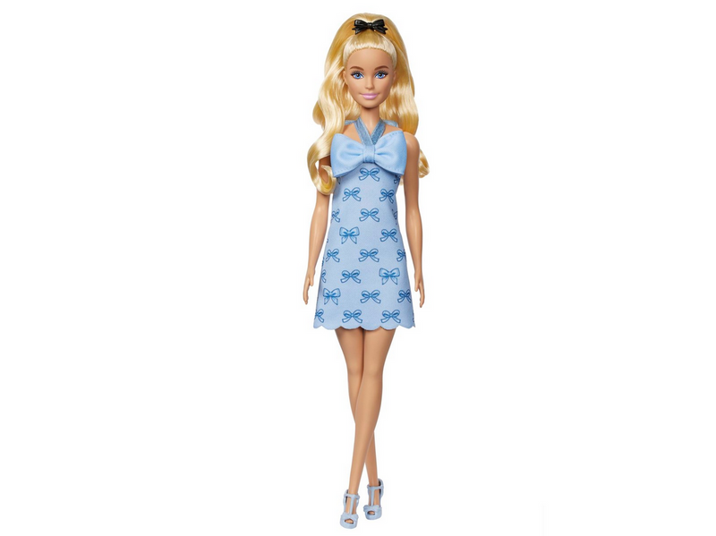 Barbie Fashionista Puppe blaue Schleifen