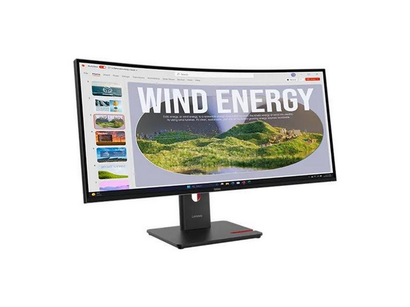 34" Lenovo ThinkVision T34WD-40 - 3440x1440 (UWQHD) - 120Hz - VA - 100W USB-C