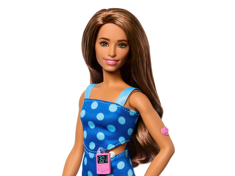Barbie Fashionistas #242 mit Typ-1-Diabetes, Polka Dot Outfit