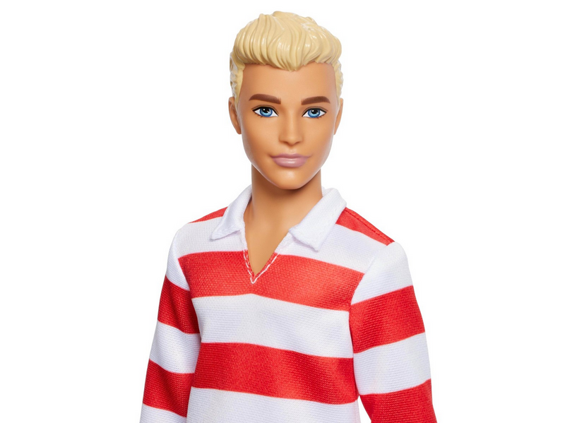 Barbie Fashionista Ken Puppe rote & weiße Streifen