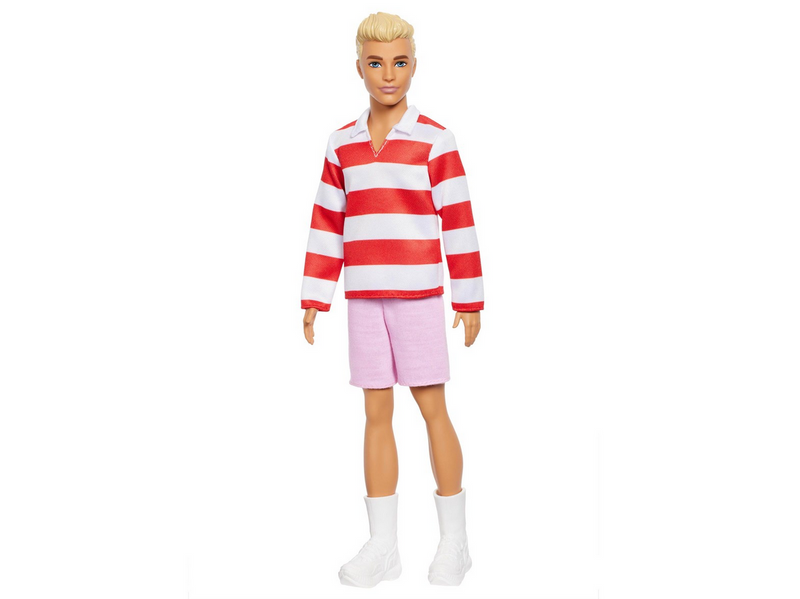 Barbie Fashionista Ken Puppe rote & weiße Streifen