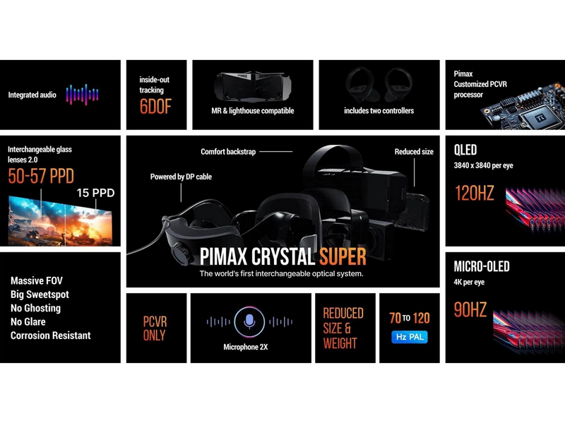 Pimax Crystal Super - 50 PPD - Prime version (ADDITIONAL PAYMENT REQUIRED)