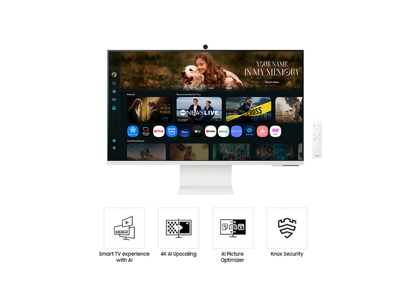 32" Samsung M80F S32FM801UU - 3840x2160 (4K) - 60Hz - VA - 65W USB-C