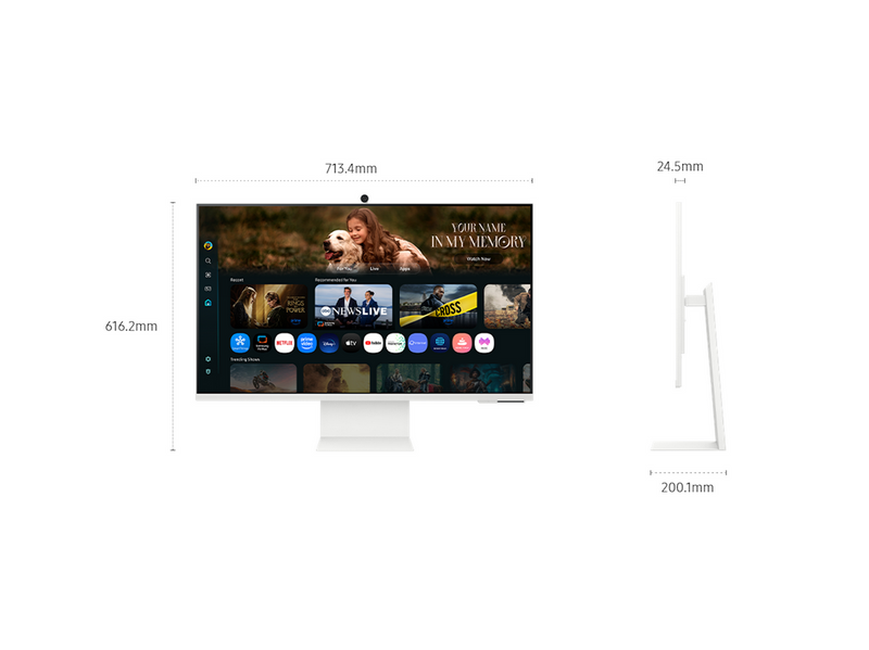 32" Samsung M80F S32FM801UU - 3840x2160 (4K) - 60Hz - VA - 65W USB-C