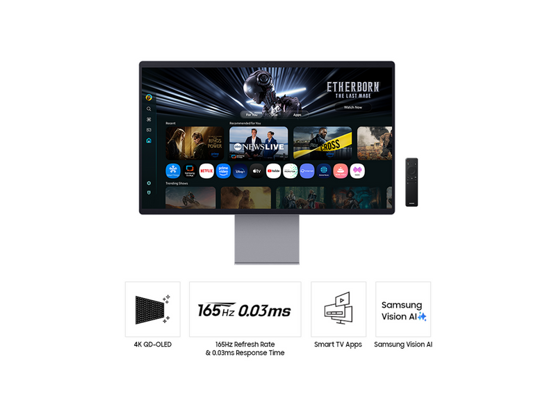 32" Samsung S32FM902SU - 3840x2160 (4K) - 165Hz - OLED - 90W USB-C