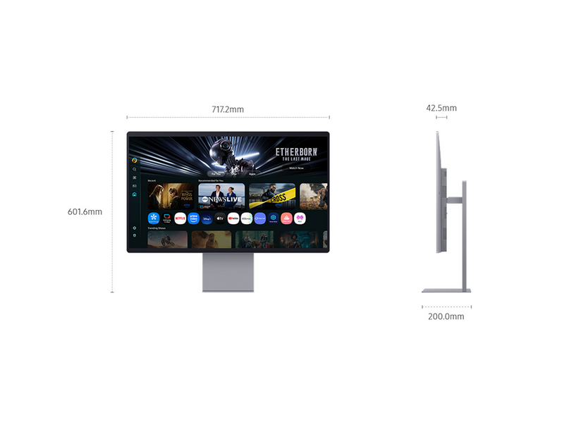 32" Samsung S32FM902SU - 3840x2160 (4K) - 165Hz - OLED - 90W USB-C