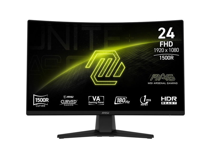 24" MSI MAG 242C - 1920x1080 (FHD) - 180Hz - VA - KVM switch