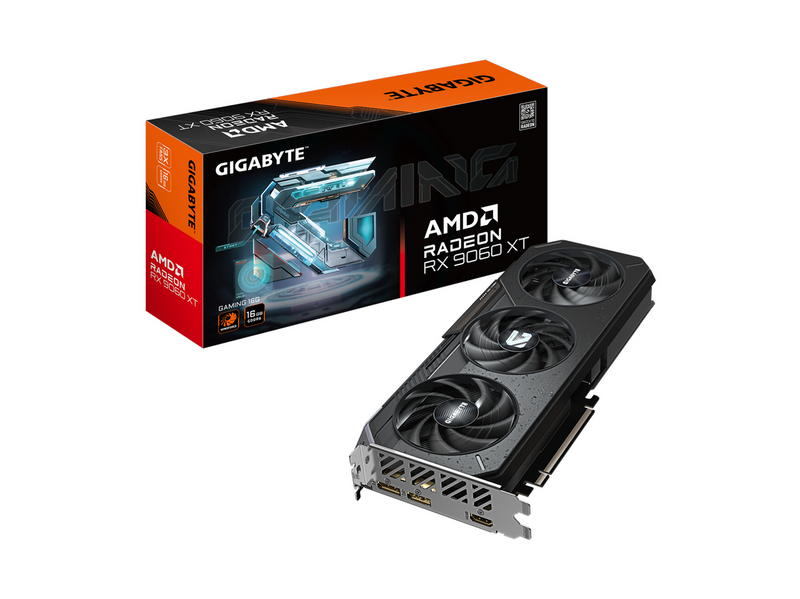 GIGABYTE Radeon RX 9060 XT GAMING - 16GB GDDR6 RAM - Grafikkarte
