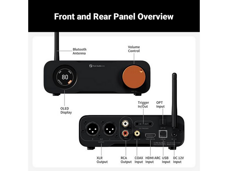 Fosi Audio ZD3 - Desktop DAC Preamplifier