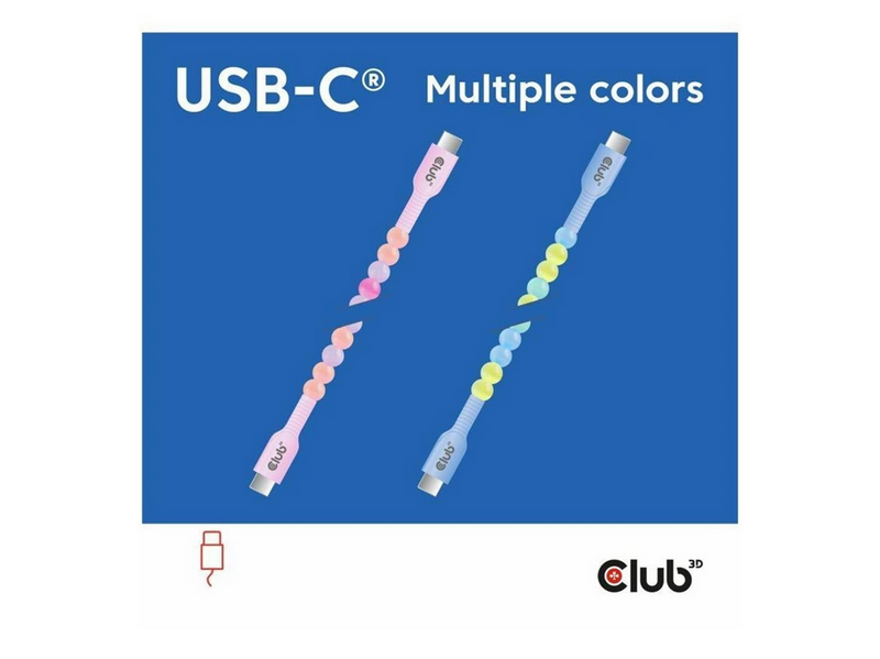 Club 3D - USB-C cable - 24 pin USB-C to 24 pin USB-C - 2 m