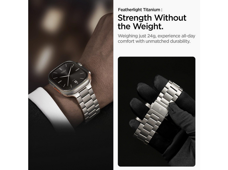Spigen Modern Fit Titanium - natural titanium - Apple Watch 49mm/46mm/45mm/44mm