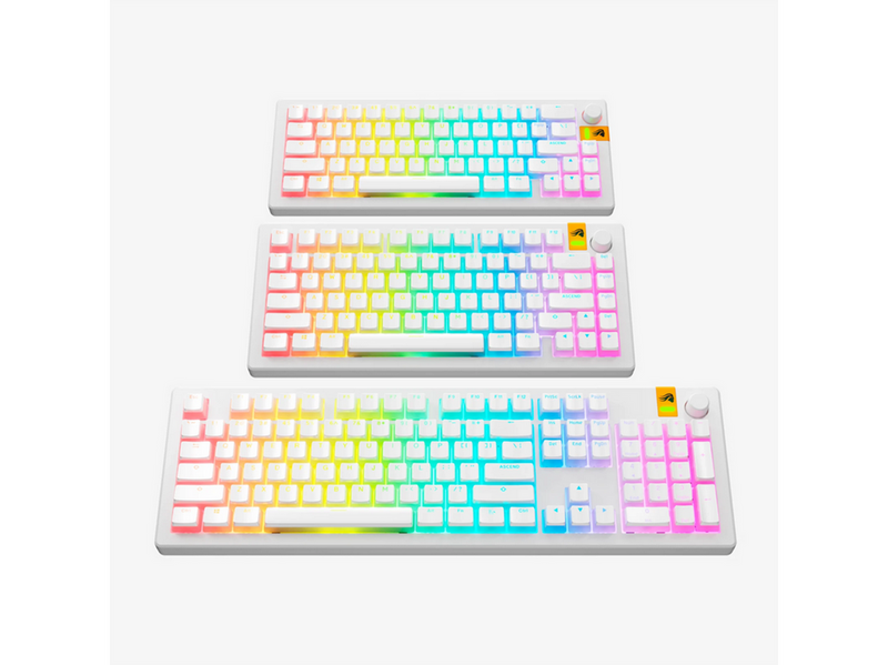 Glorious Aura V3 Keycaps White - Nordic ISO - (13 - Key Switch Zubehör