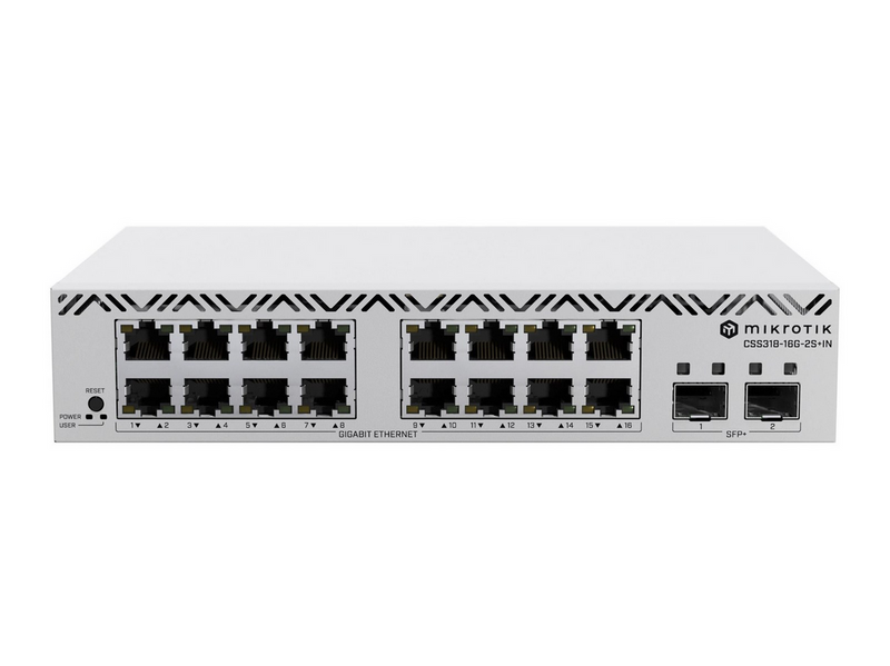 MikroTik CSS318-16G-2S+IN - switch - 18 ports - smart - rack-mountable