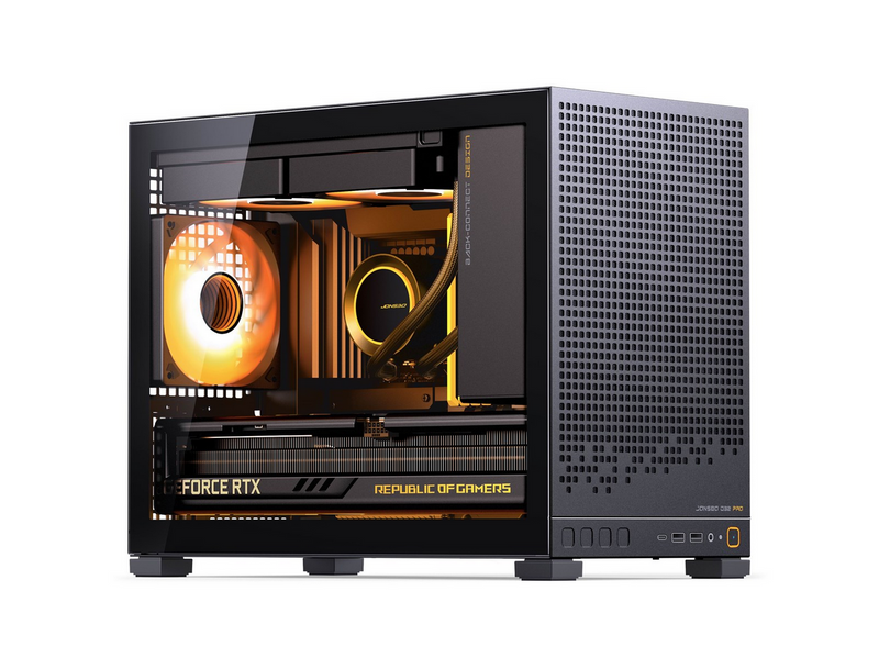 Jonsbo D32 PRO Black - Gehäuse - Miditower - Schwarz
