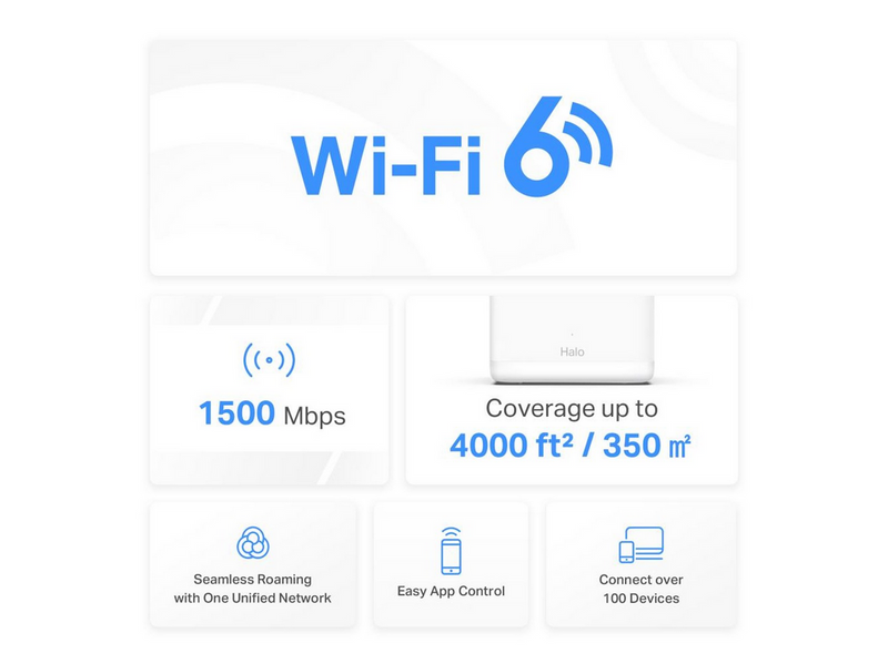 MERCUSYS HALO H60X (2-Pack) - Mesh router Wi-Fi 6