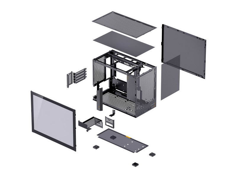 Jonsbo D32 PRO Black - Gehäuse - Miditower - Schwarz