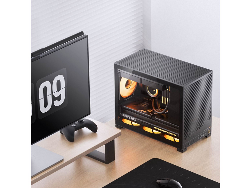 Jonsbo D32 PRO Black - Gehäuse - Miditower - Schwarz